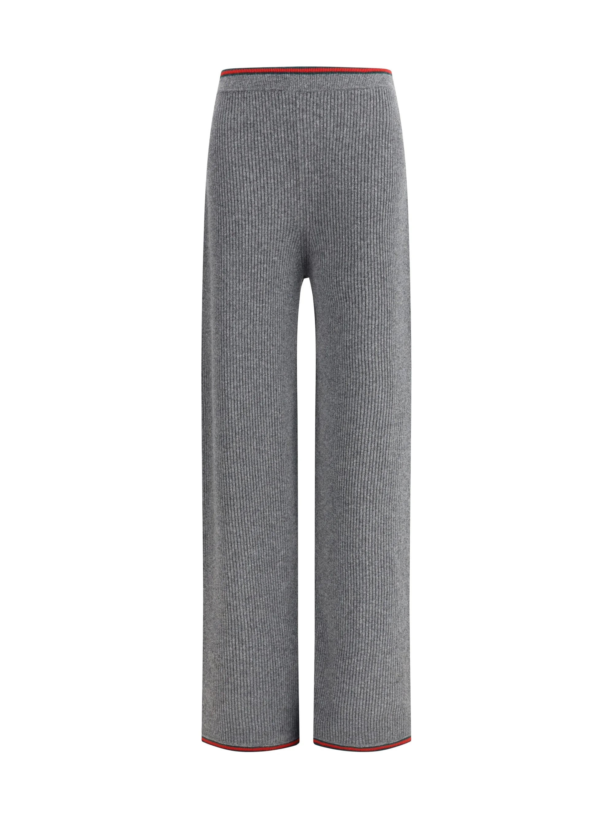 Gucci Women Ribbed Wool Trousers - 1