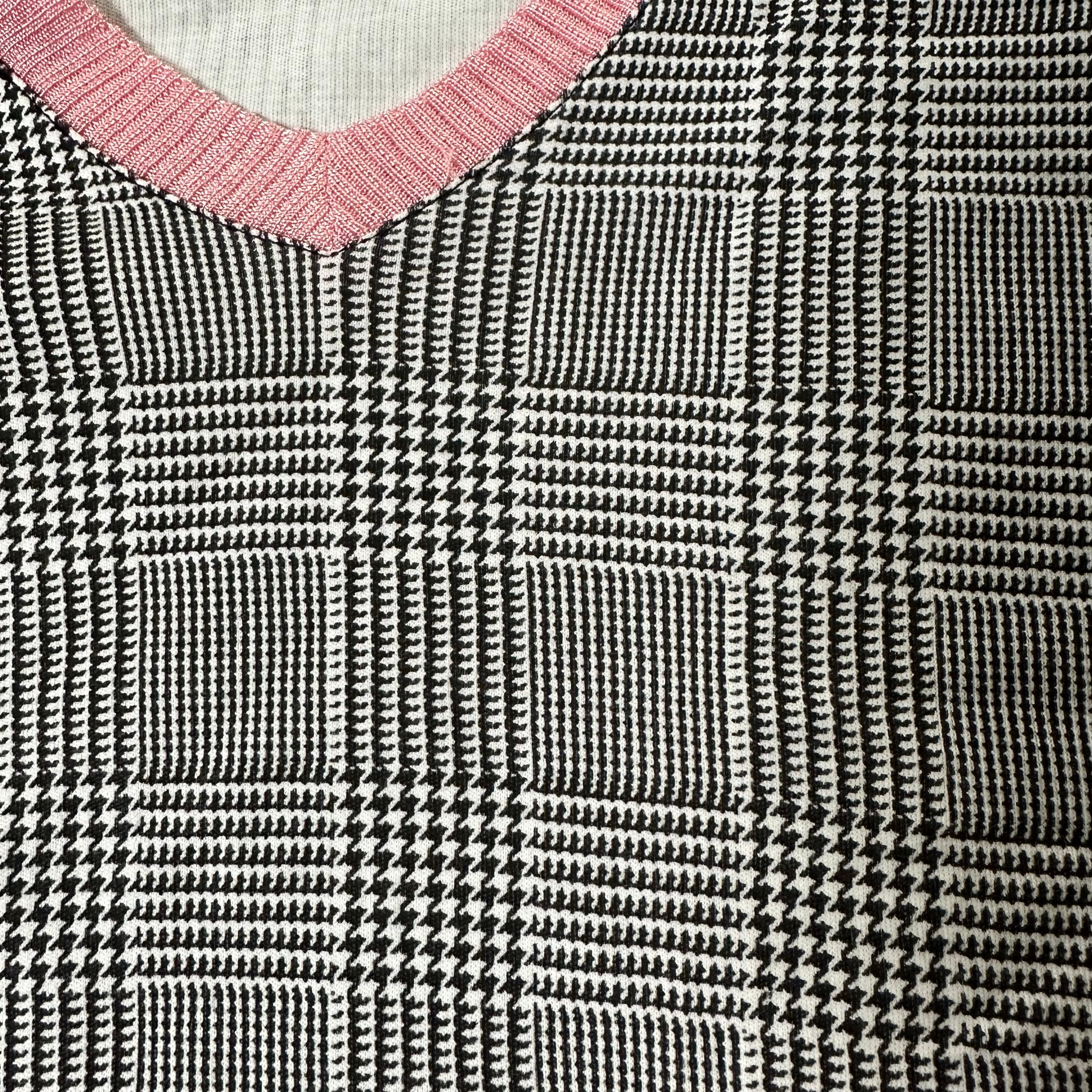 CHRISTIAN DIOR Spring Summer 2005 Houndstooth Print T-Shirt - 3