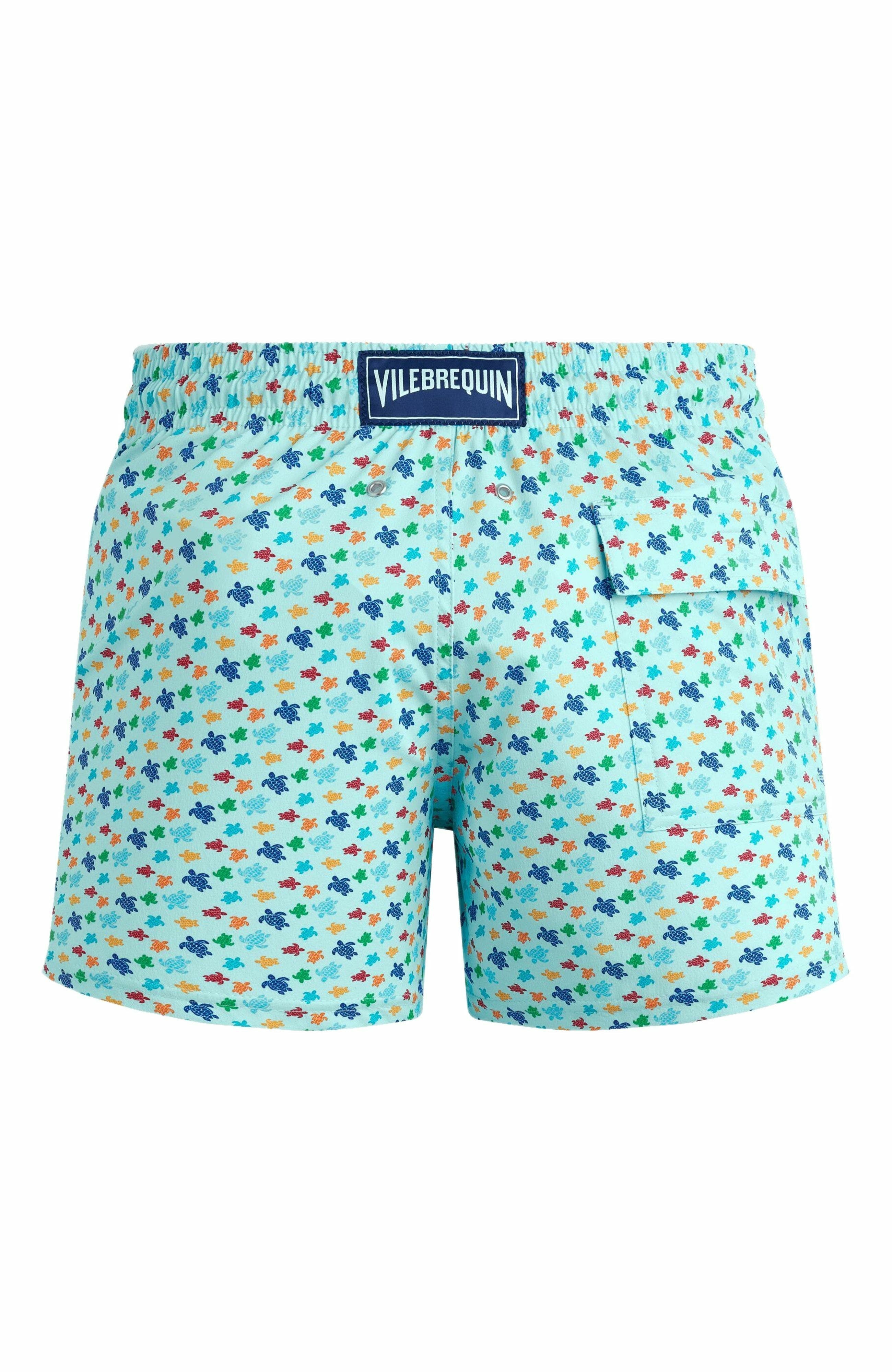 Vilebrequin Men's Micro Ronde Des Tortues Rainbow Stretch Short Swim Shorts in Pacific at Nordstrom - 3