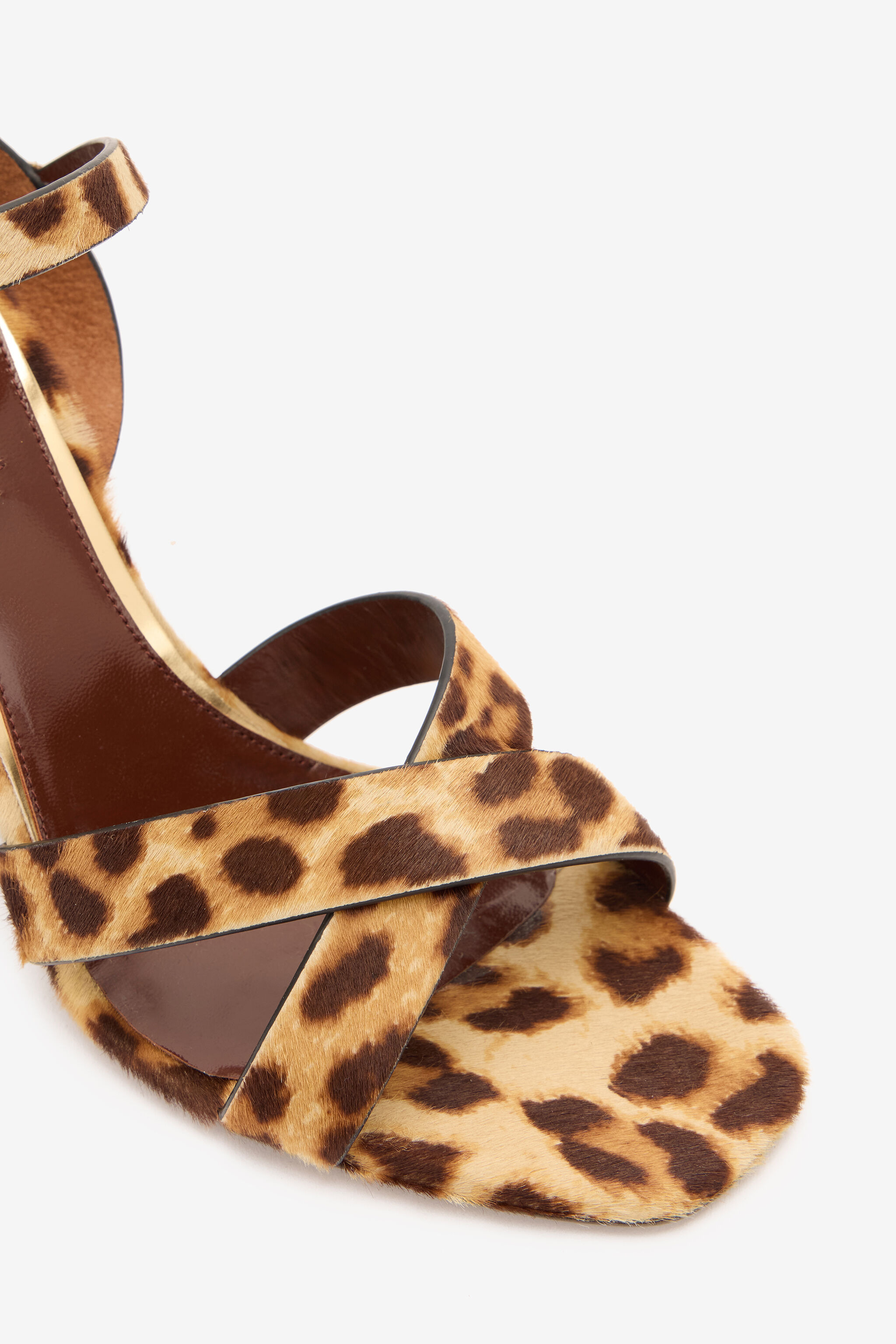 Hairy Cheetah Skin Sandals - 4