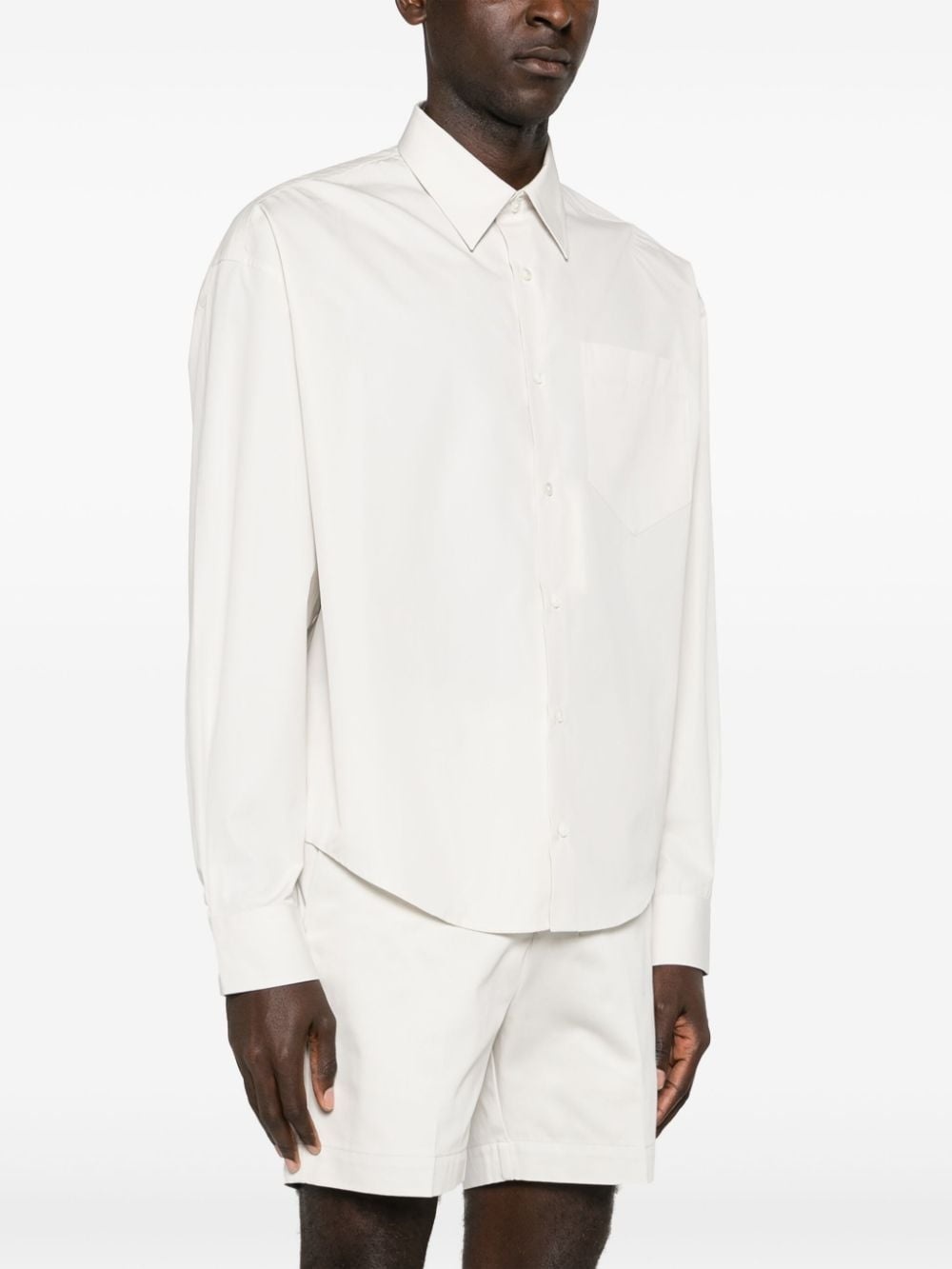 Ami de Coeur-embroidered poplin shirt - 4