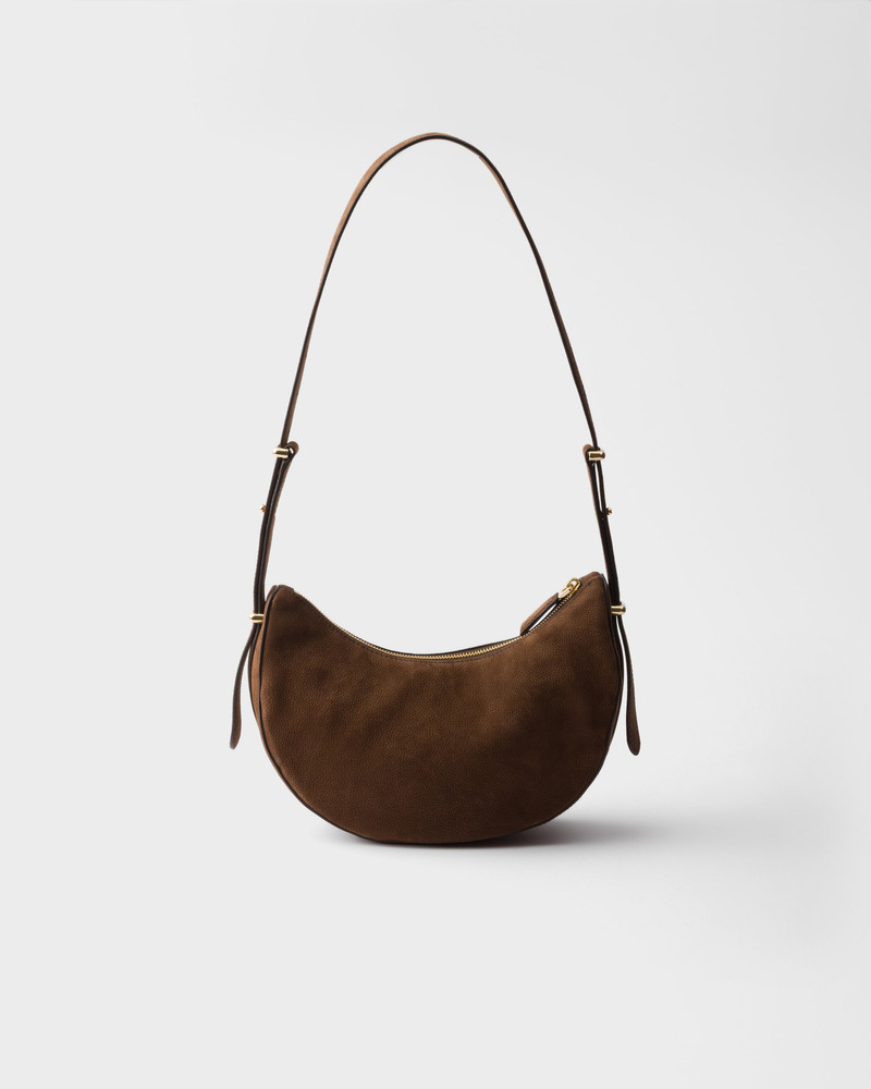 Prada Arqué small nubuck leather bag 4