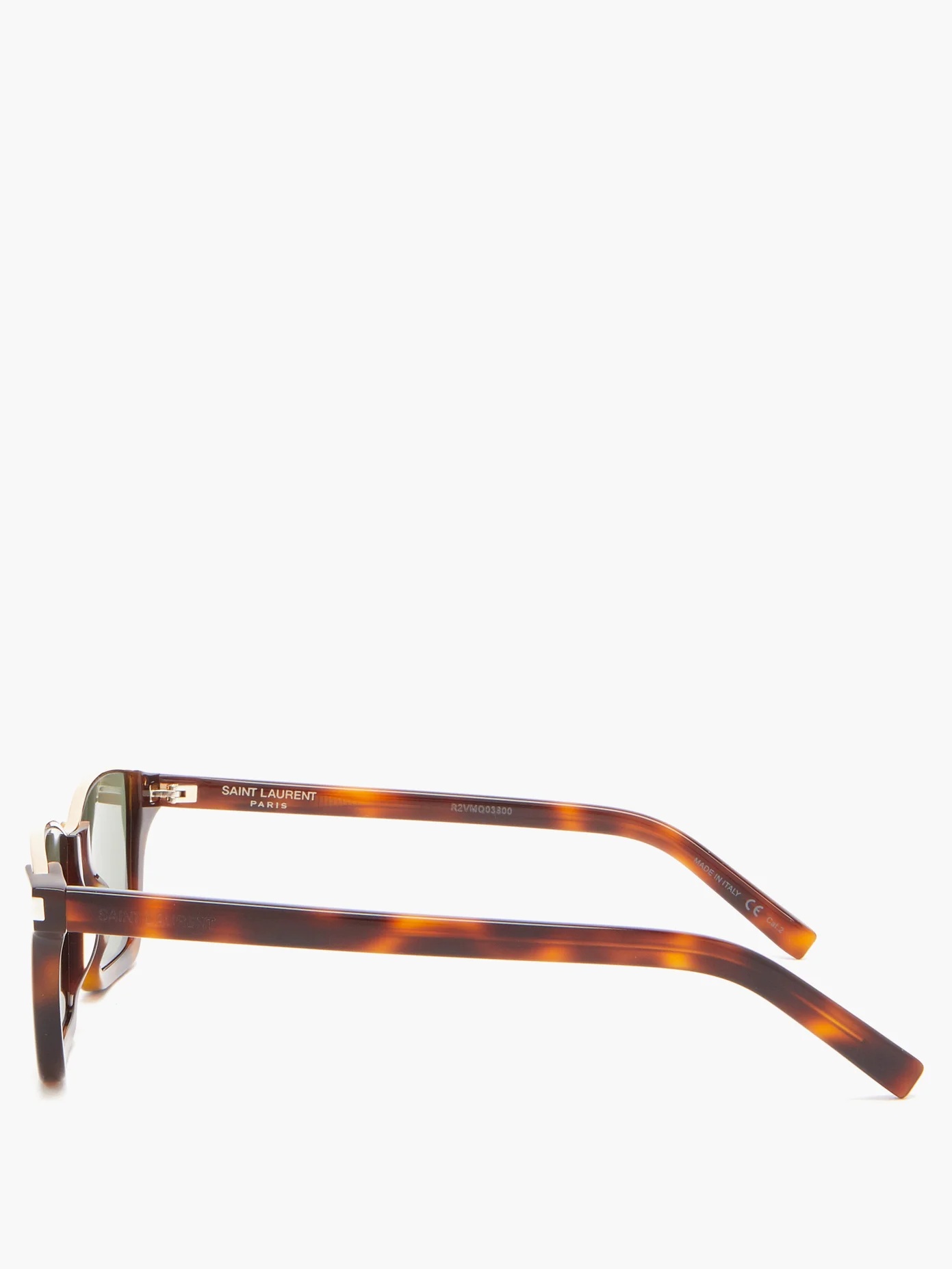 Rectangular tortoiseshell-acetate sunglasses - 4