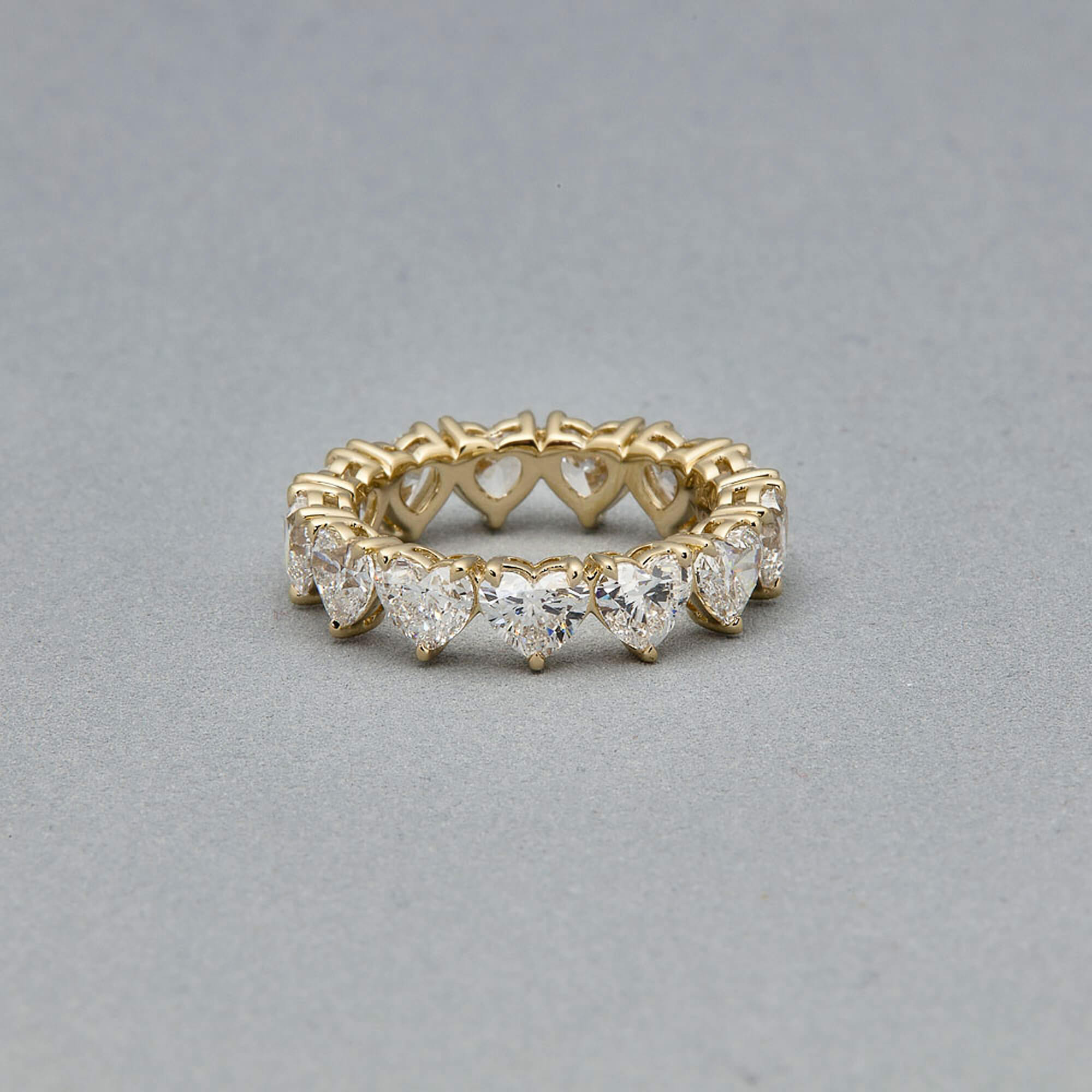LAB-Created Heart Eternity Band - 4