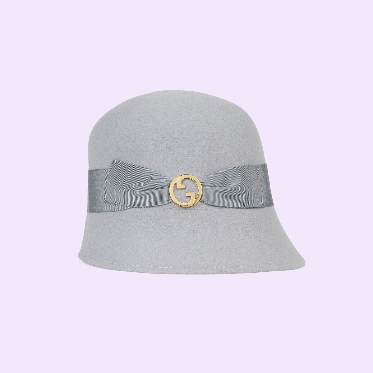 Felt bucket hat with Round Interlocking G - 4