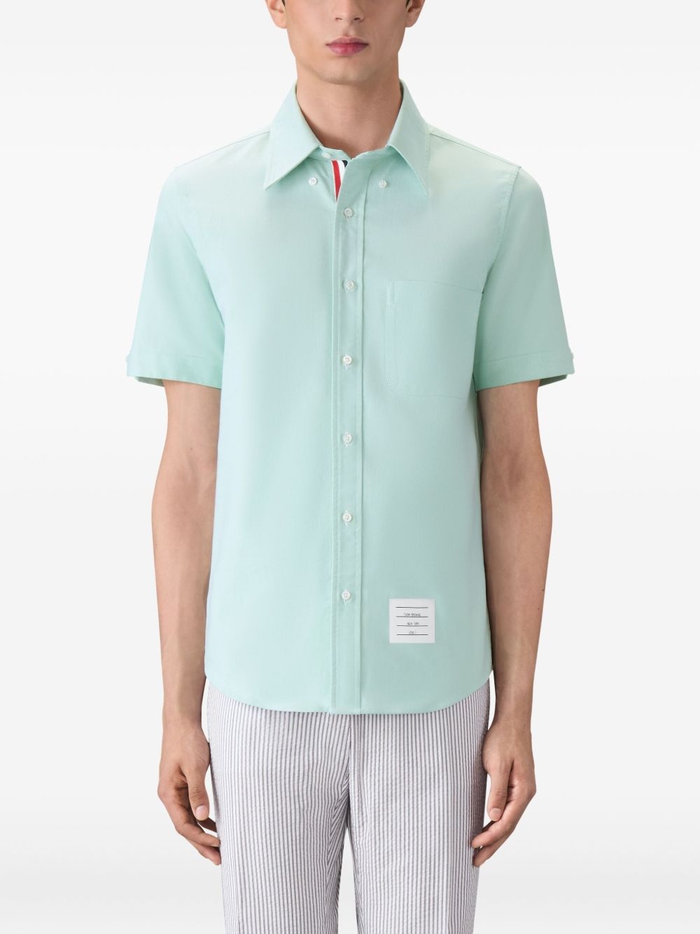 patch-pocket short-sleeve shirt - 4
