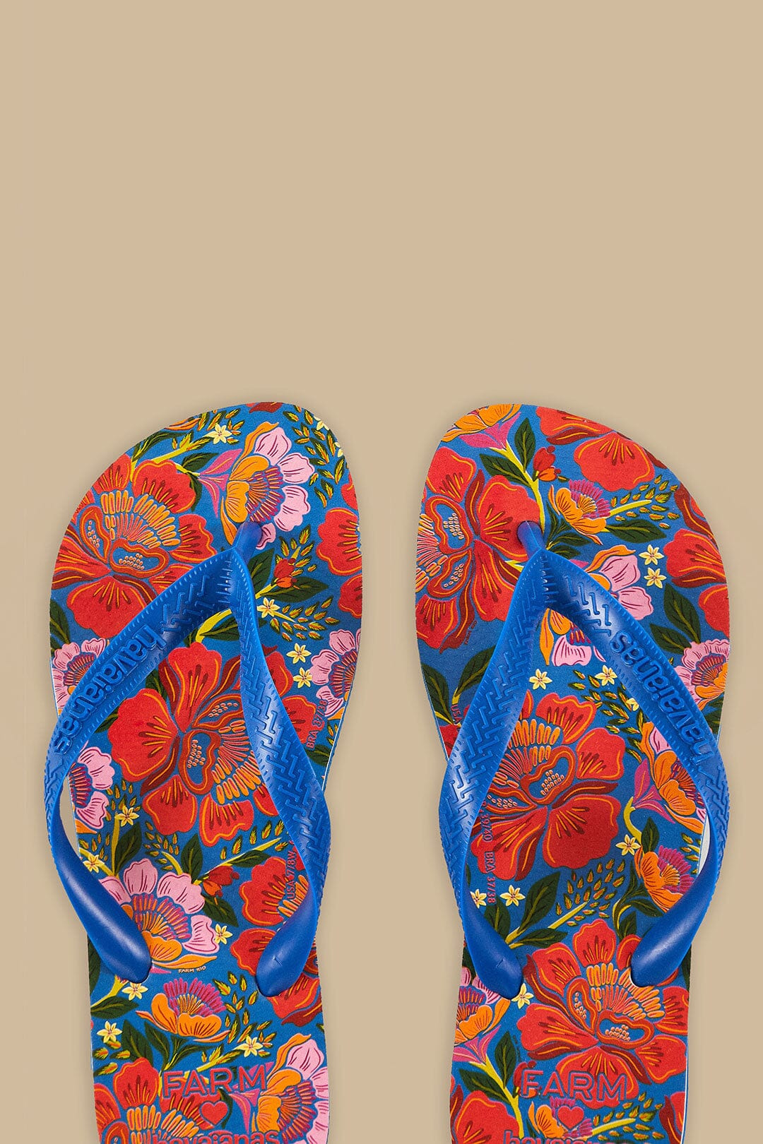 Blue Flowers Garden Havaianas Sandals - 3