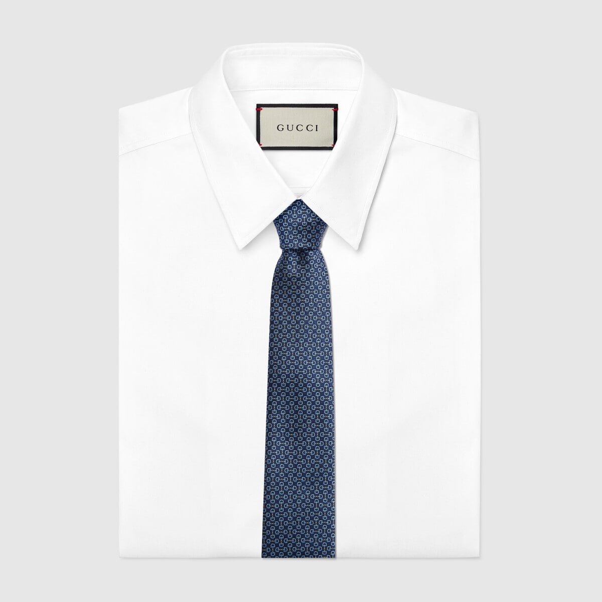 Horsebit jacquard silk tie - 2