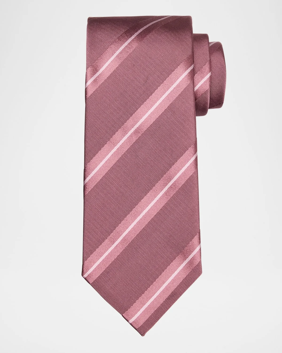Men's Tonal Stripe Silk Tie - 1