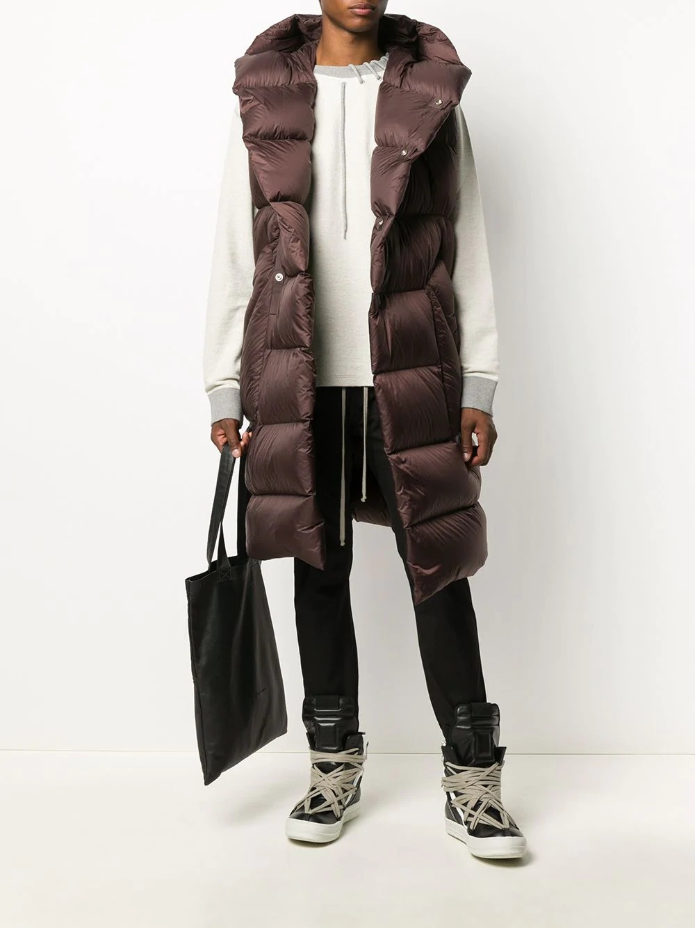 sleeveless padded coat - 2