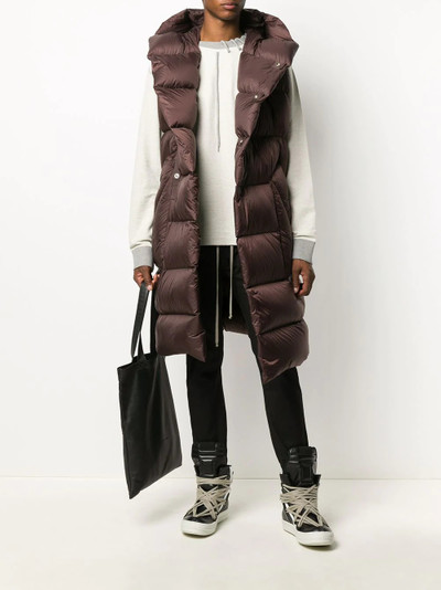 Rick Owens sleeveless padded coat outlook