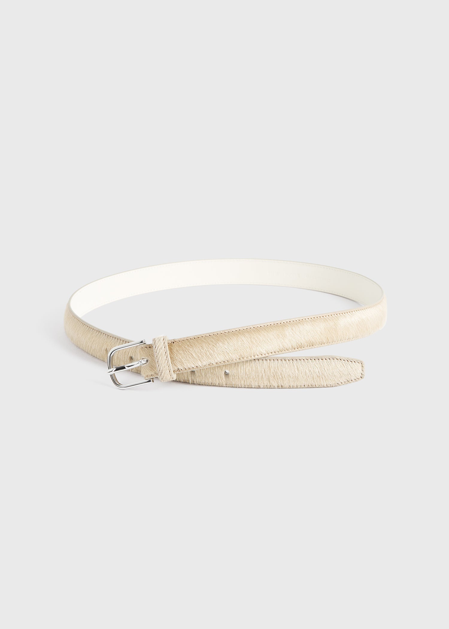 Pony hair belt sand - 5