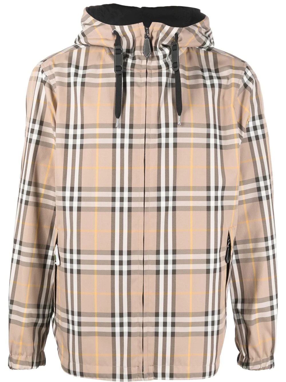 Stanford reversible plaid hooded jacket - 1