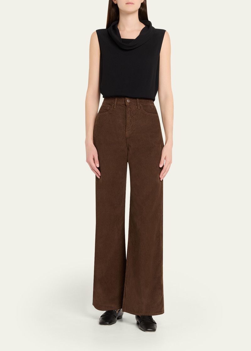 VERONICA BEARD Taylor Corduroy Wide-Leg Pants outlook