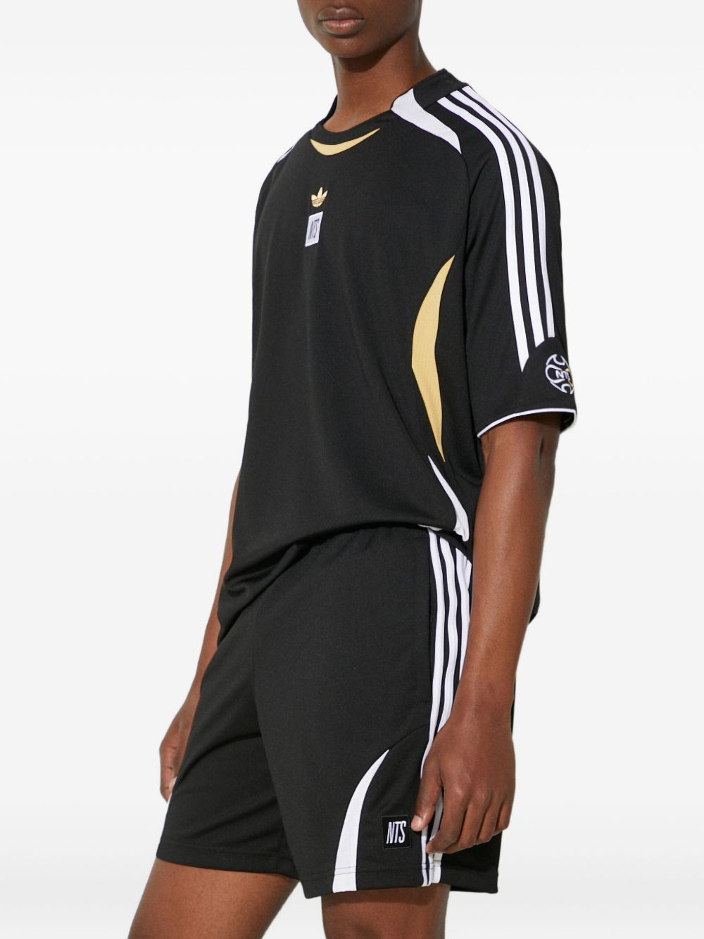 three-stripe panelled shorts - 2