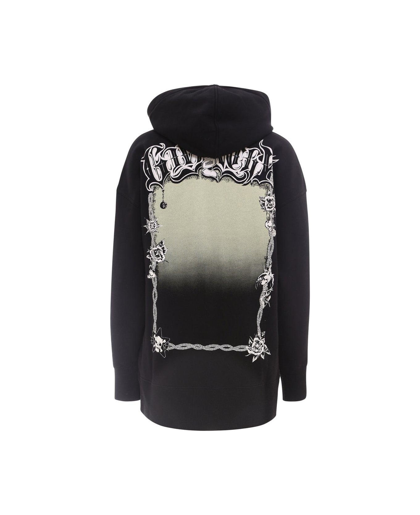 Graphic Printed Oversized Hoodie - 2