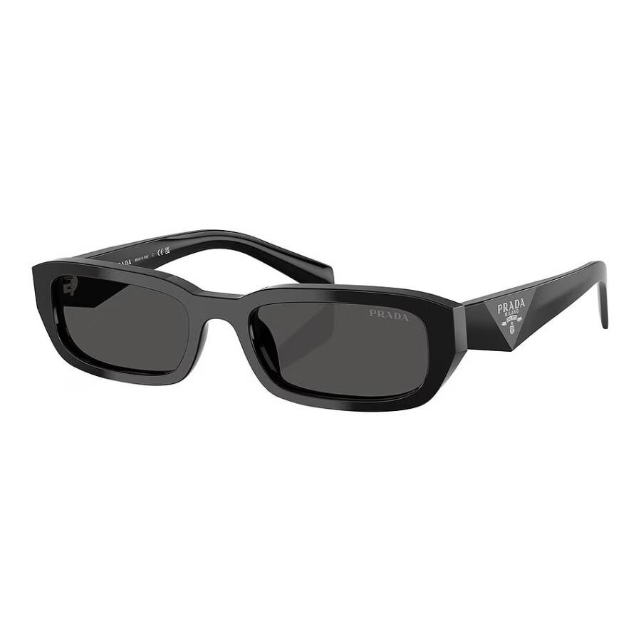 Prada Dark Grey Rectangular Ladies Sunglasses PR B06S 16K08Z 53 - 2