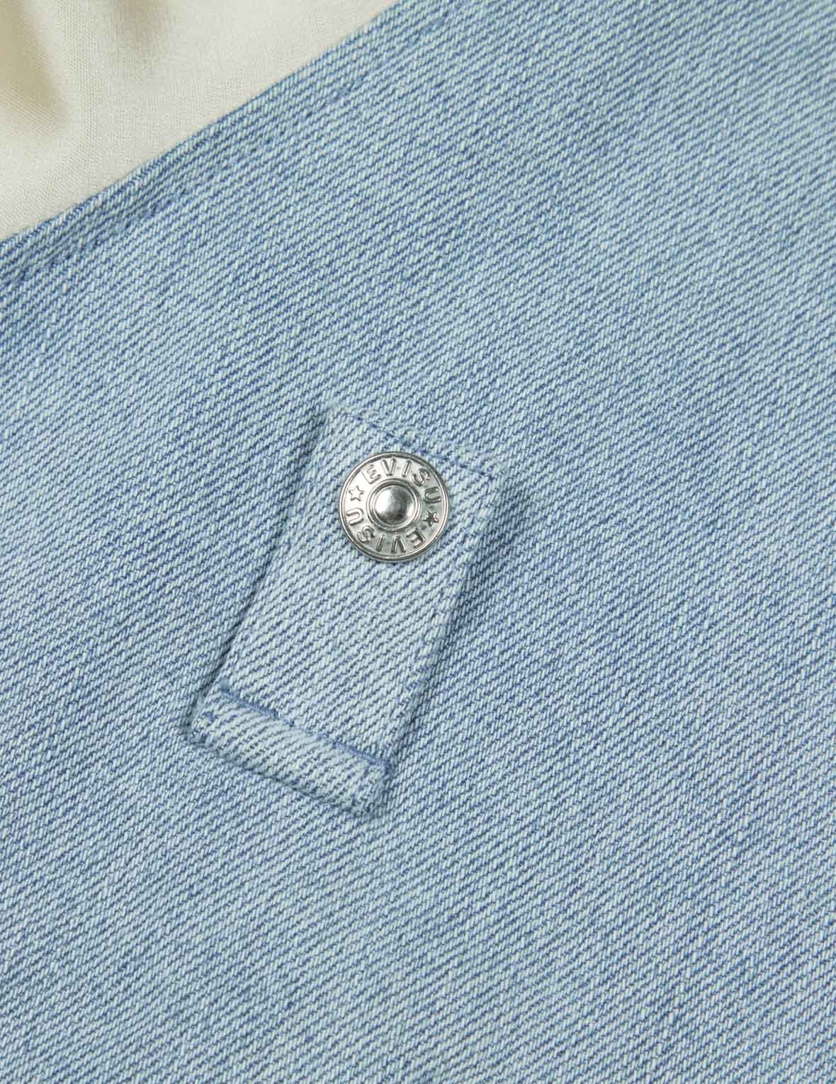 KAMON BROCADE APPLIQUÉ RELAX FIT DENIM SOUVENIR JACKET - 11