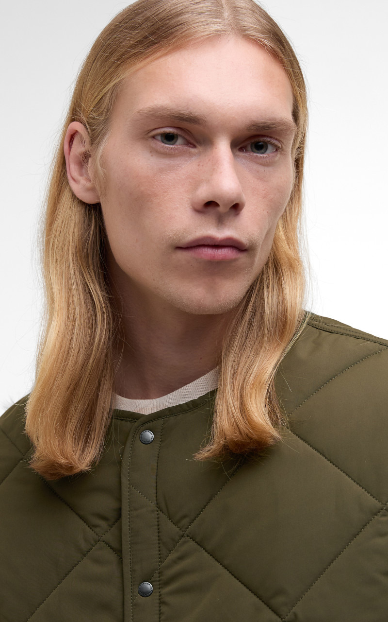 X KAPTAIN SUNSHINE QUILTED LINER KHAKI BROWN - 5