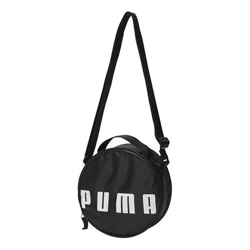 (WMNS) PUMA Round Case Bag 'Black White' 07820801 - 1
