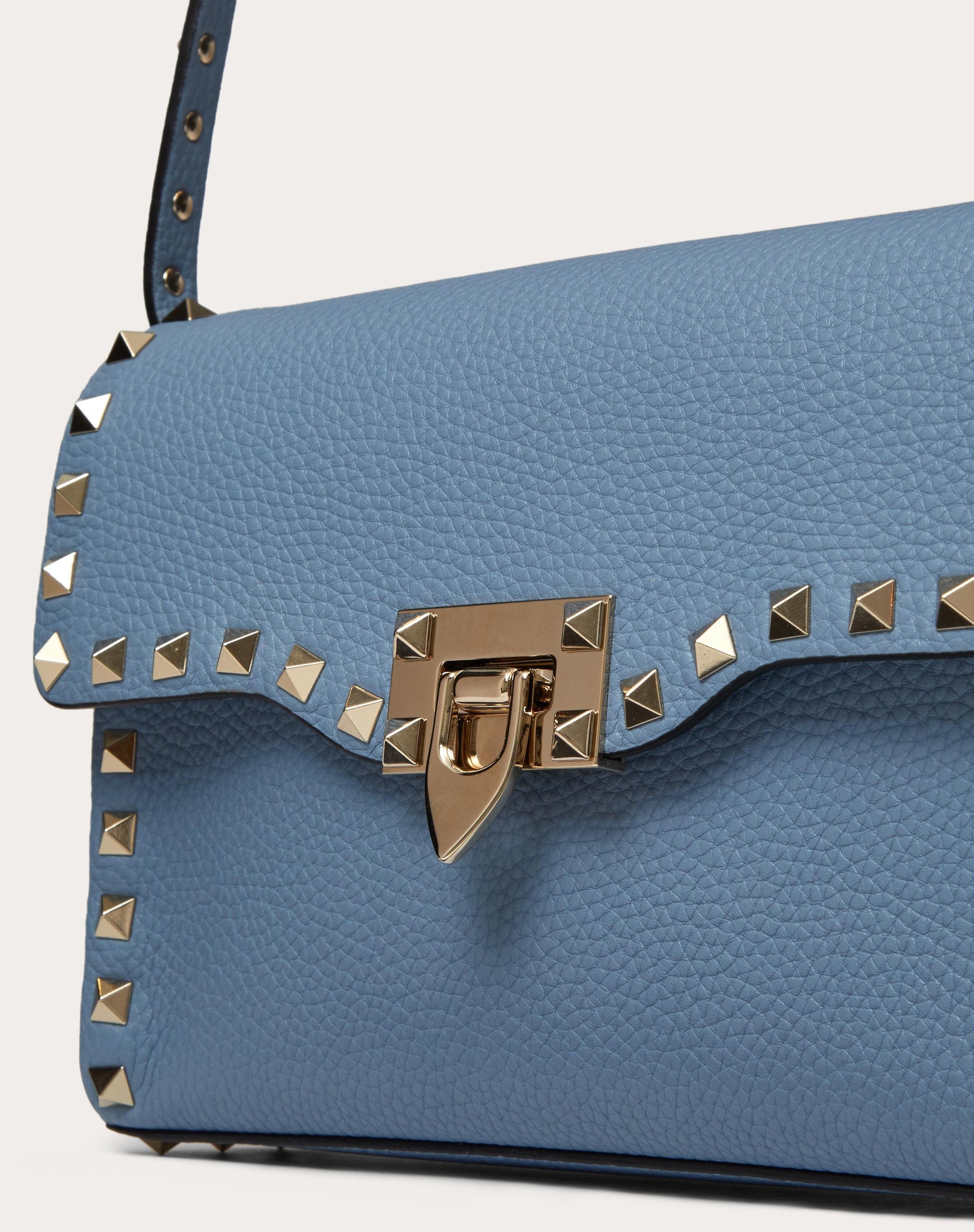 SMALL ROCKSTUD GRAINY CALFSKIN CROSSBODY BAG - 5