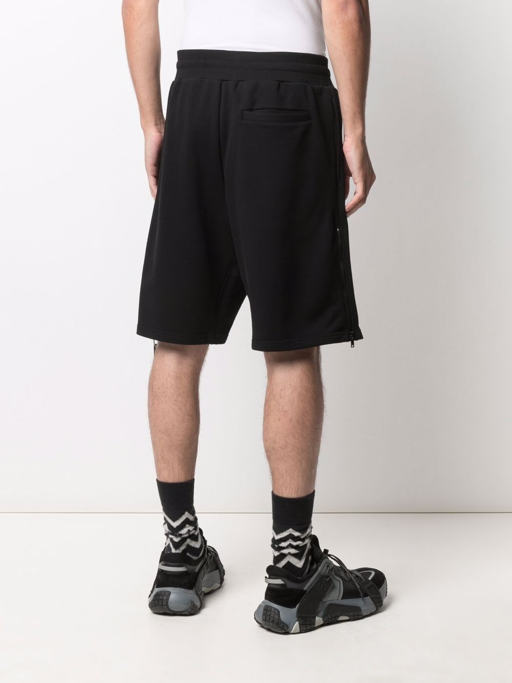 side-zip detail track shorts - 4