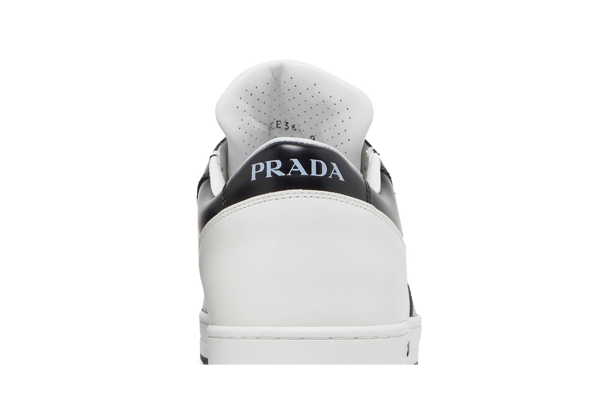 Prada New Avenue Leather Low 'White Black' - 6