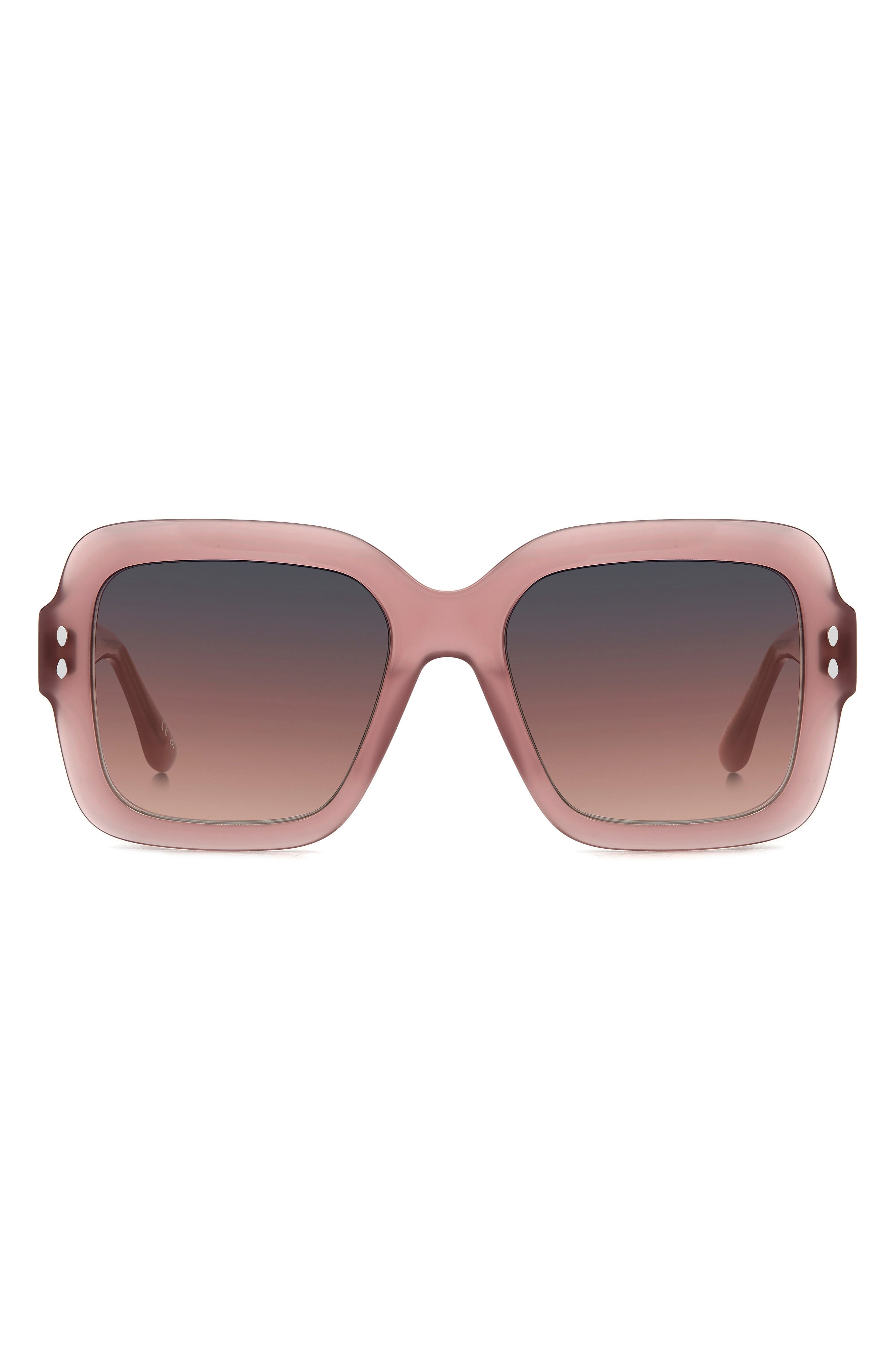 Isabel Marant 54mm Gradient Square Sunglasses in Pink/Grey Fuchsia at Nordstrom - 1