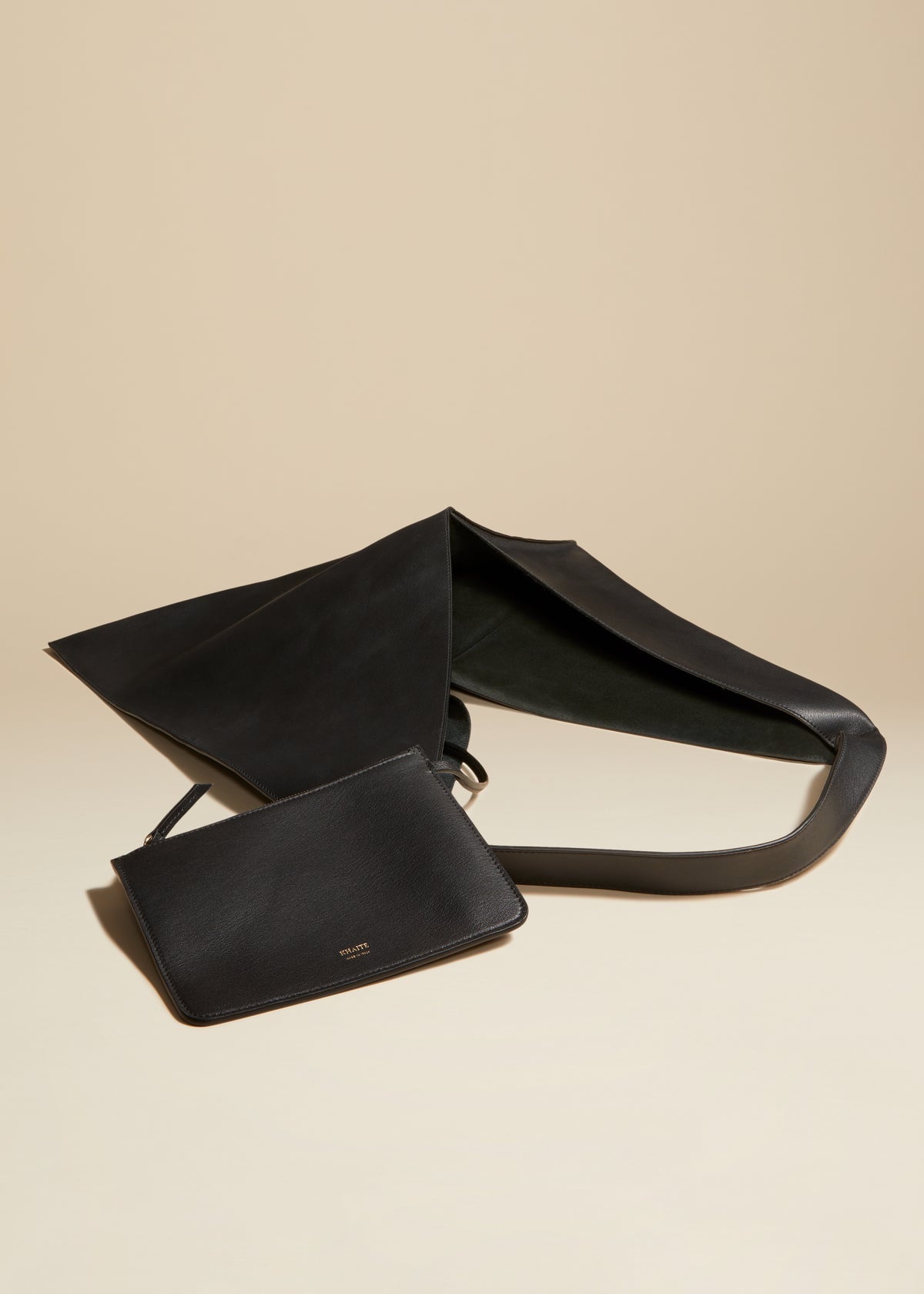 The Sara Tote in Black Pebbled Leather - 4
