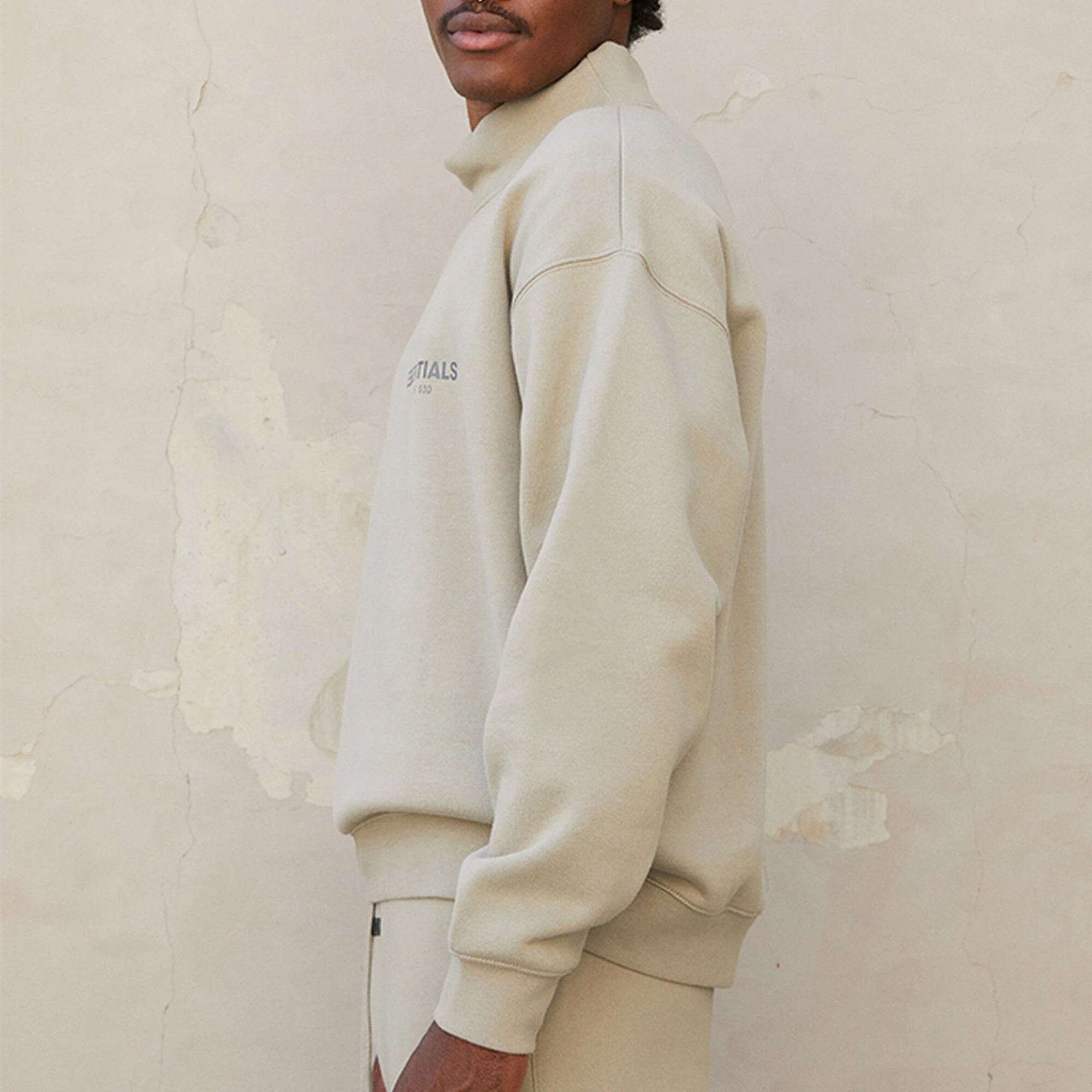 Fear of God Essentials FW21 Pullover Mock Neck Sweatshirt 'Pistachio' FOG-FW21-010 - 5