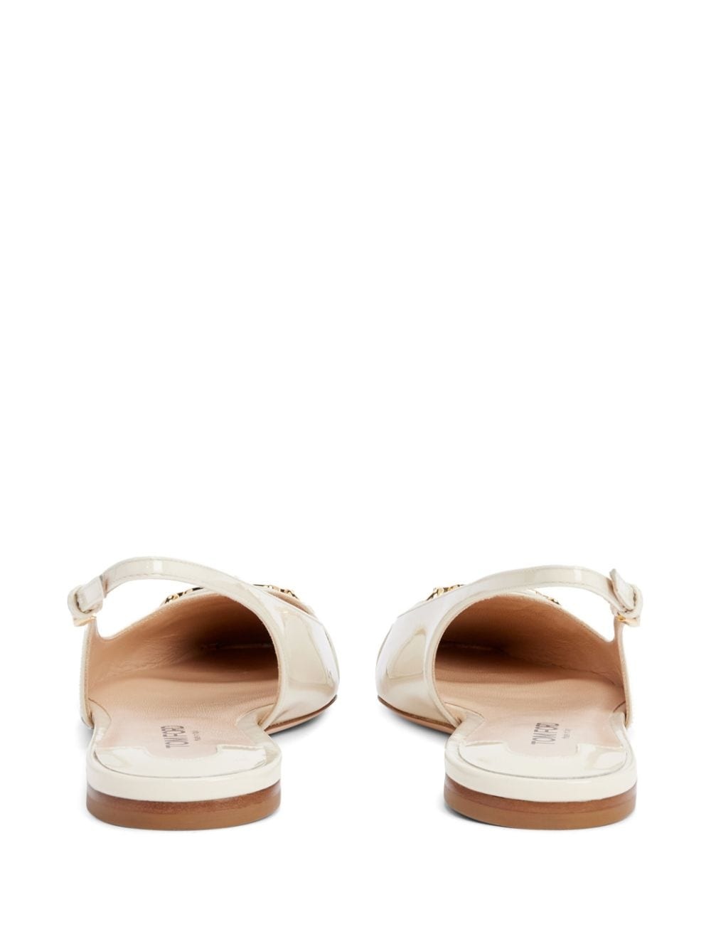 Whitney leather slingback ballerina shoes - 3