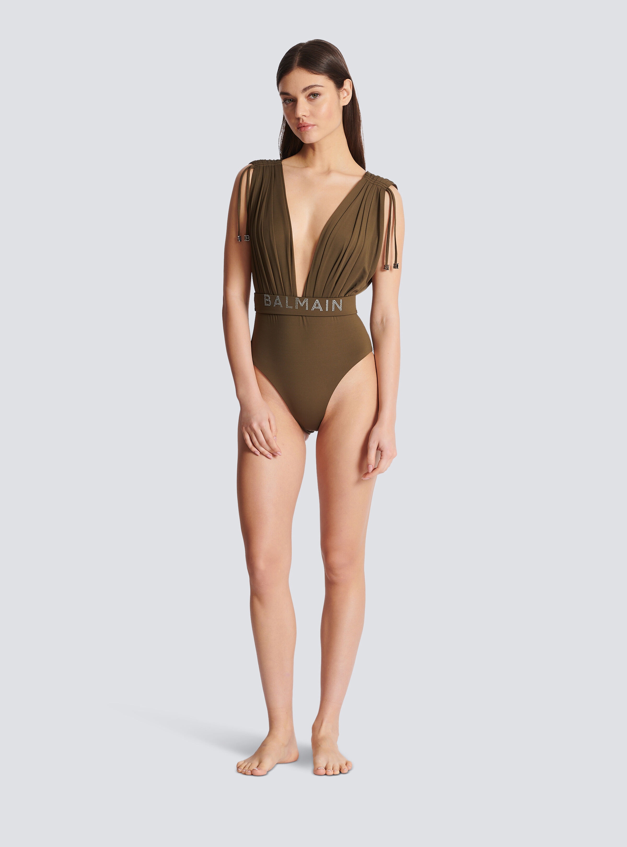 Draped swimsuit - 2