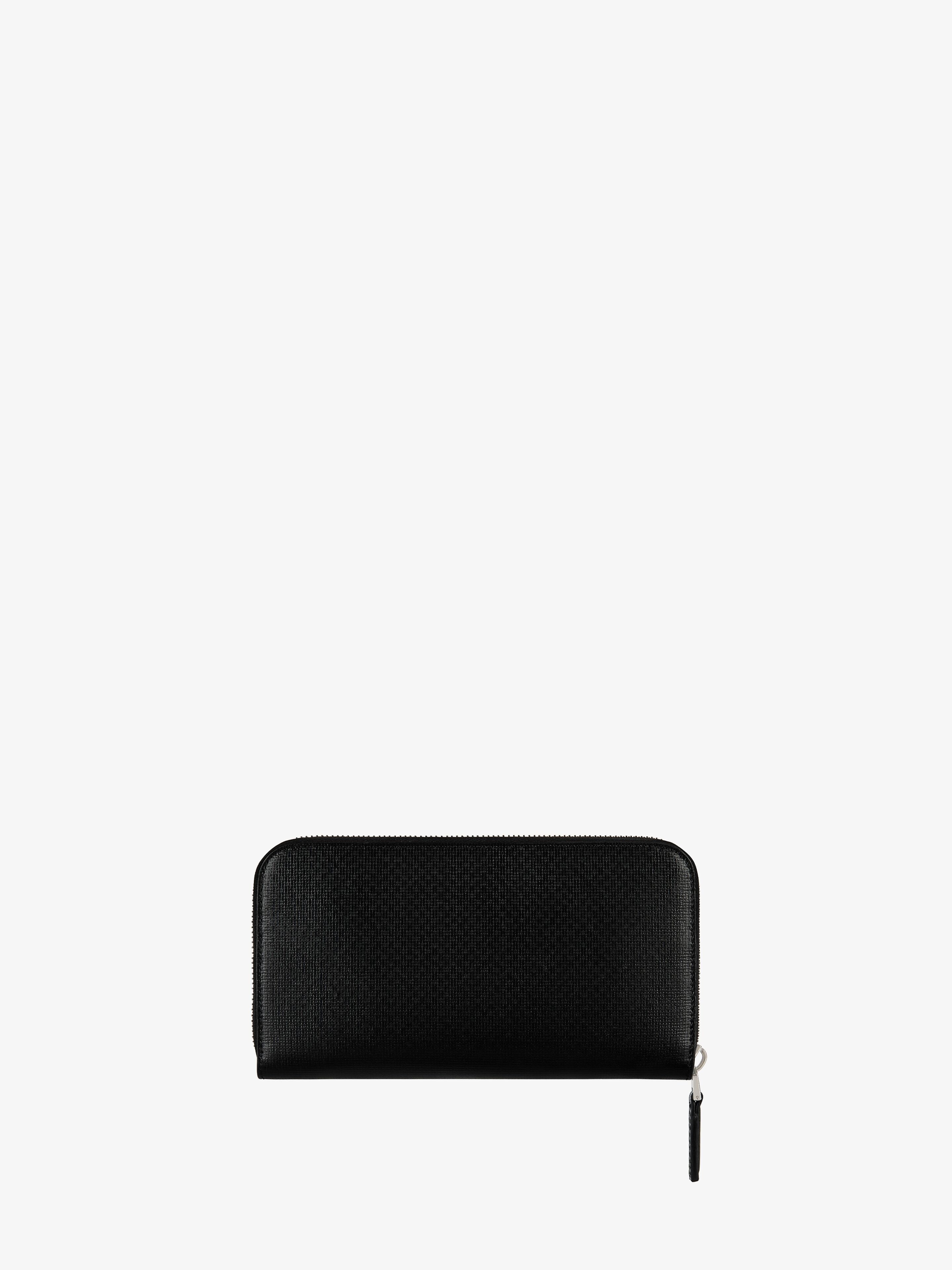 ZIPPED WALLET IN 4G CLASSIC LEATHER - 4
