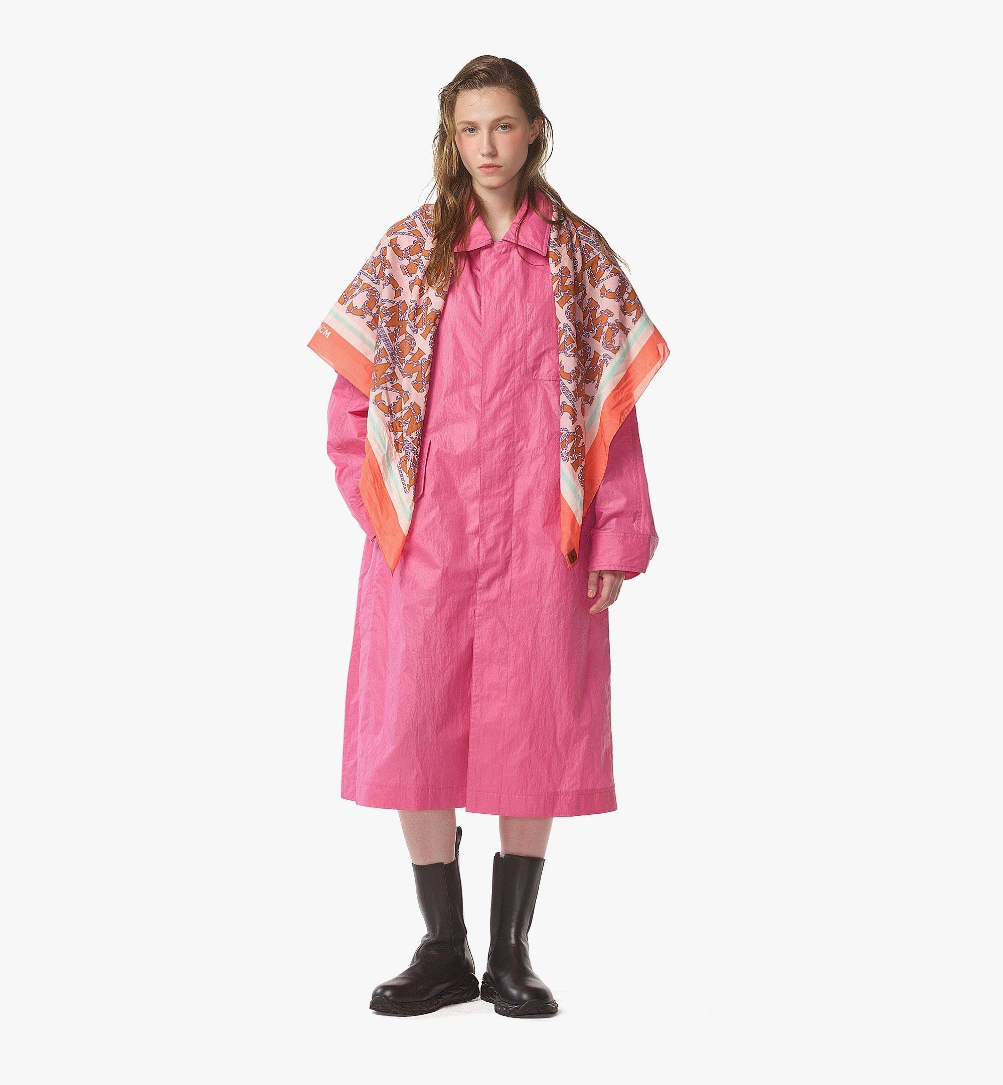 Oversized Coat in Crushed Nylon - 6