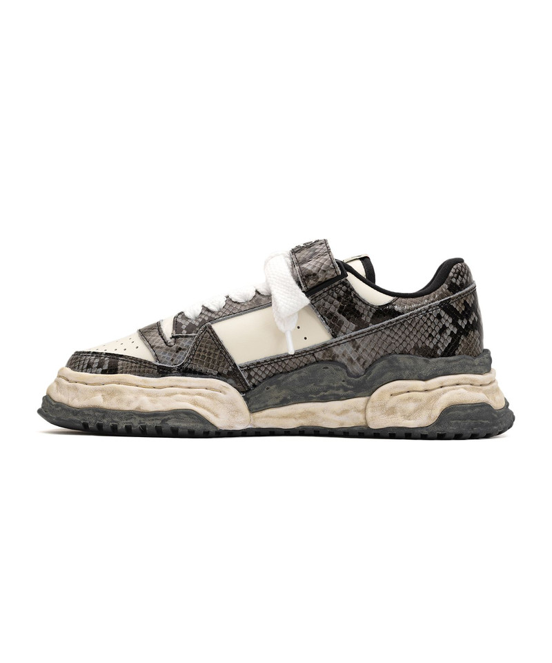 "KEITH" OG Sole Python Printed Leather Low-top Sneaker 7