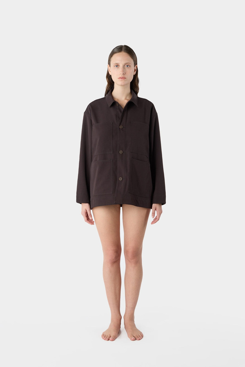 SUNNEI FOUR POCKETS OVERSHIRT / brown outlook
