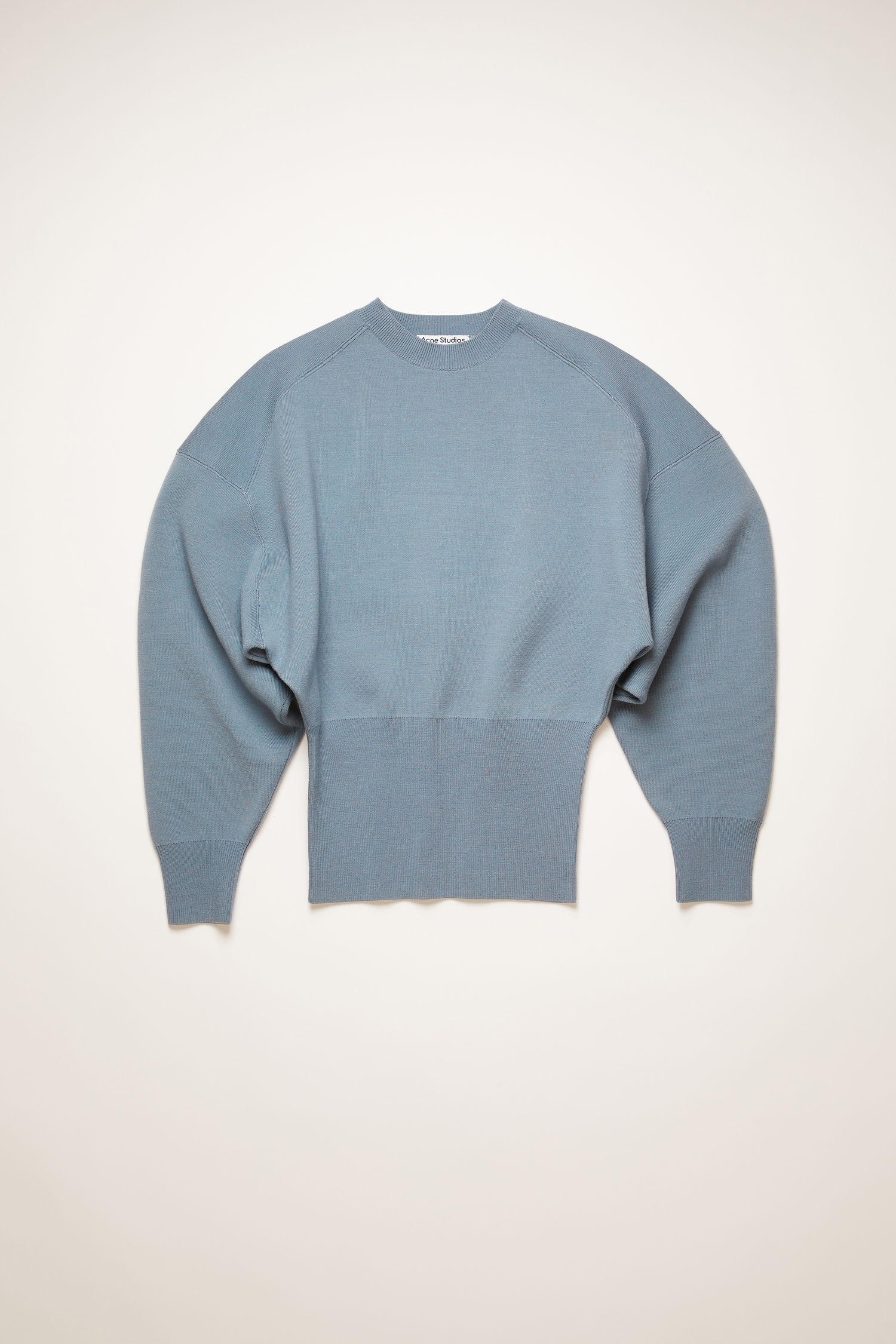 Dolman-sleeve sweater dusty blue - 1