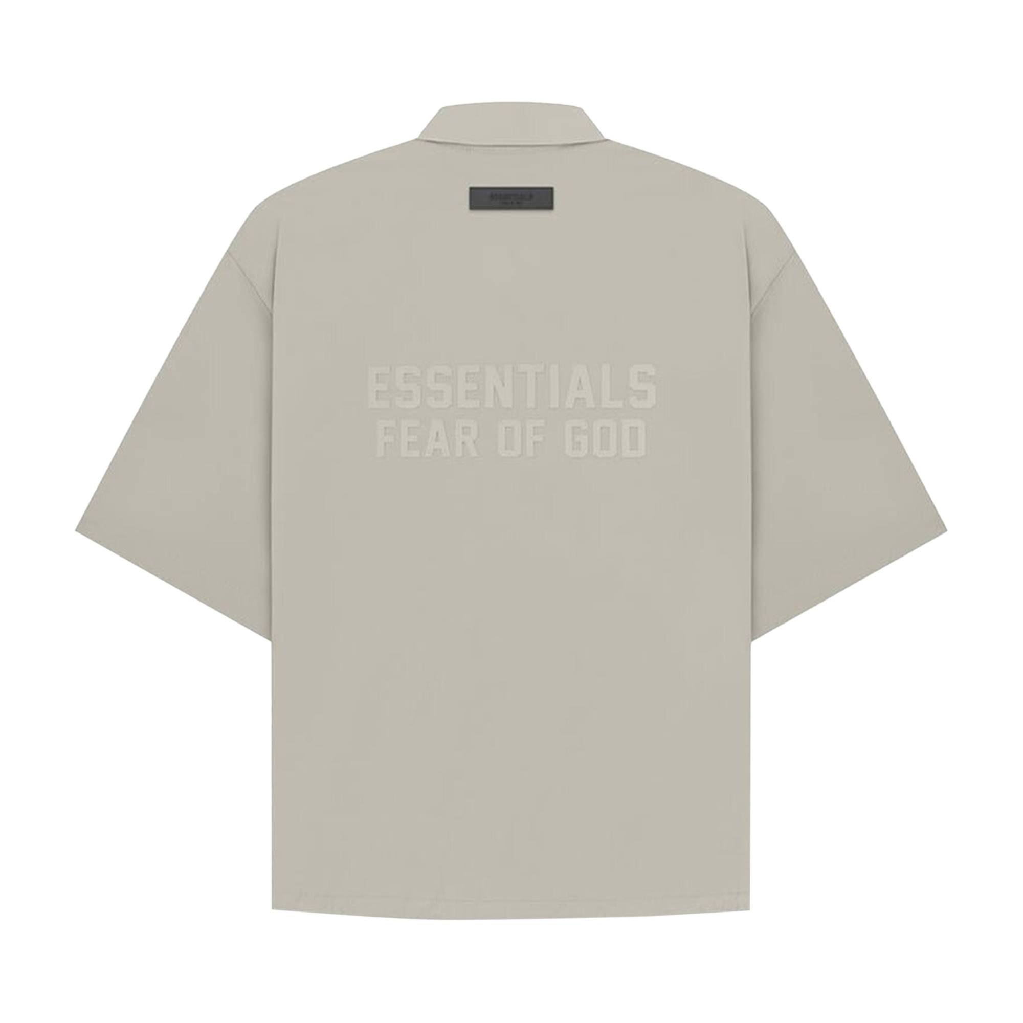 Fear of God Essentials Short-Sleeve Nylon Shirt 'Seal' - 2