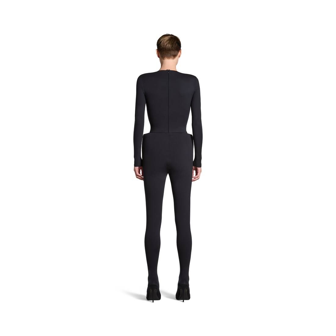 Women's Hip Bone Pantabodysuit in Black - 3