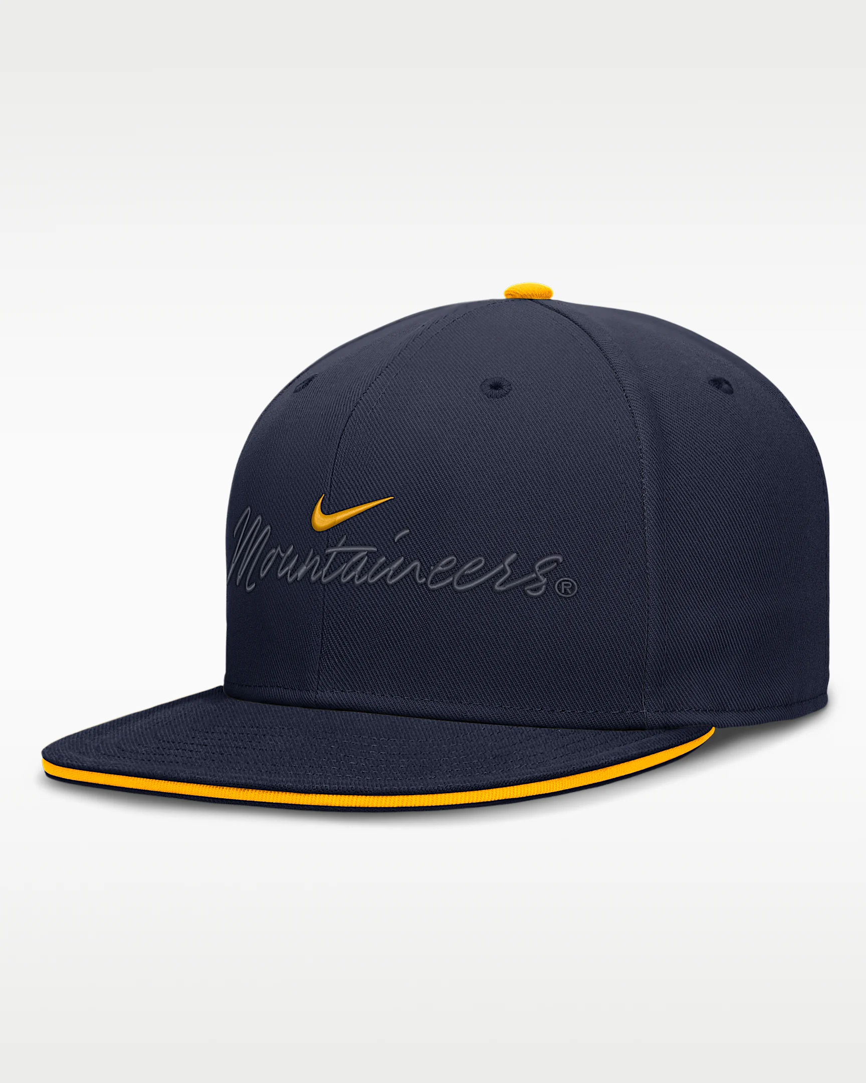 West Virginia Pro Men's Nike Dri-FIT College Fitted Hat - 1