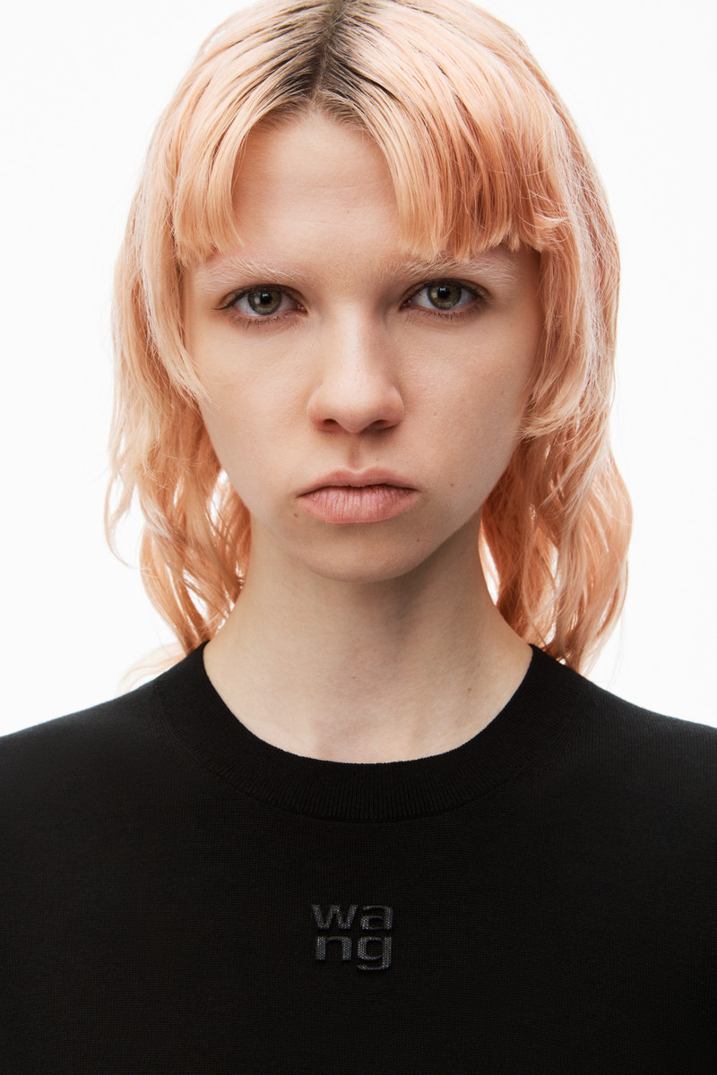 Logo-Embossed Tee in Superfine Merino Wool 5