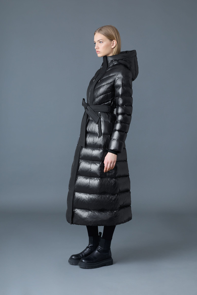 CALINA Lustrous down maxi coat 3