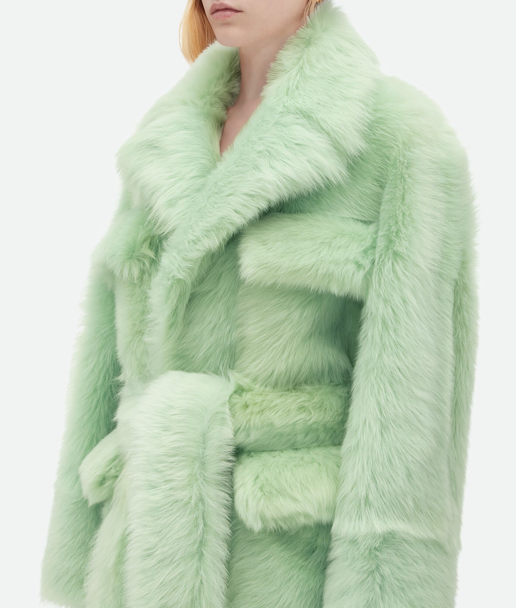 Shearling Belted Coat - 4