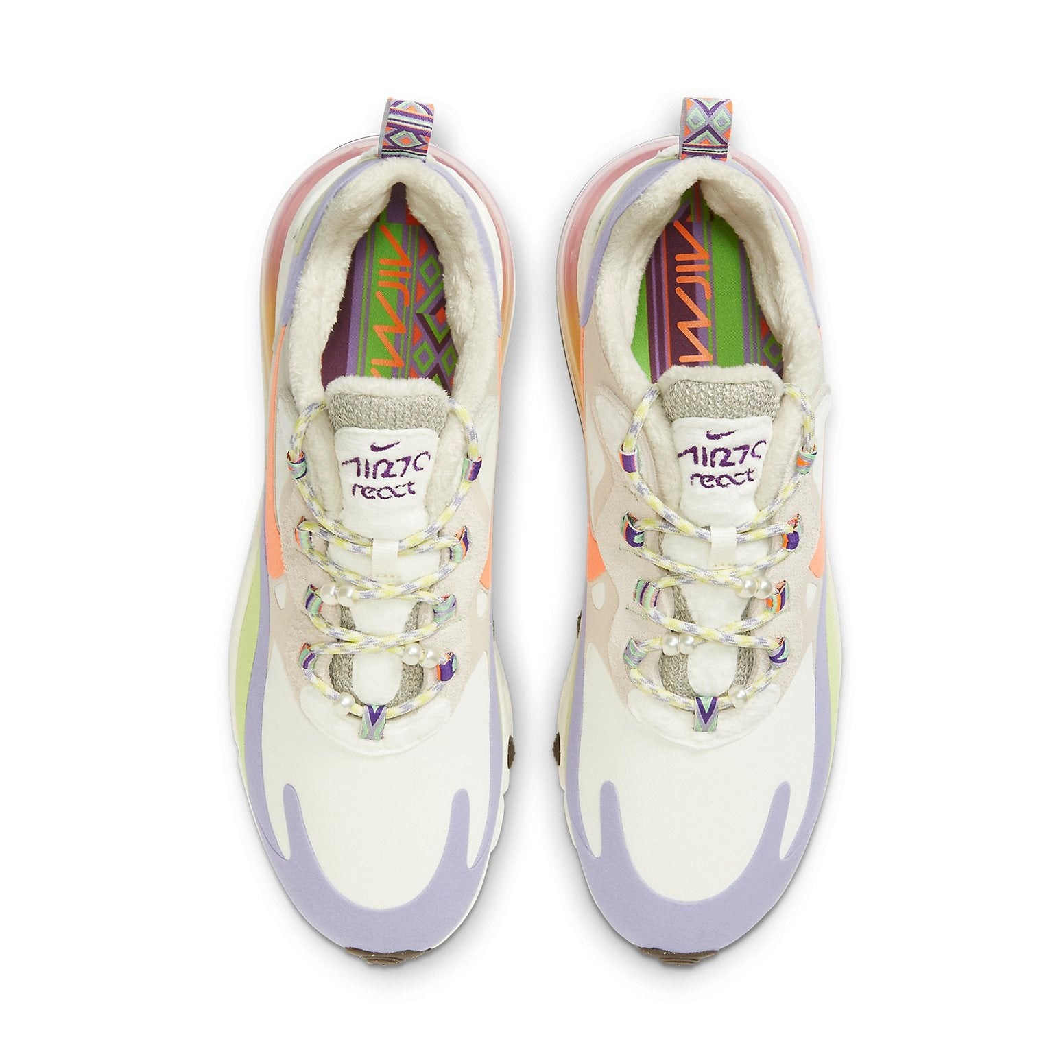 (WMNS) Nike Air Max 270 React 'Sail Orange Frost' DC3276-101 - 4