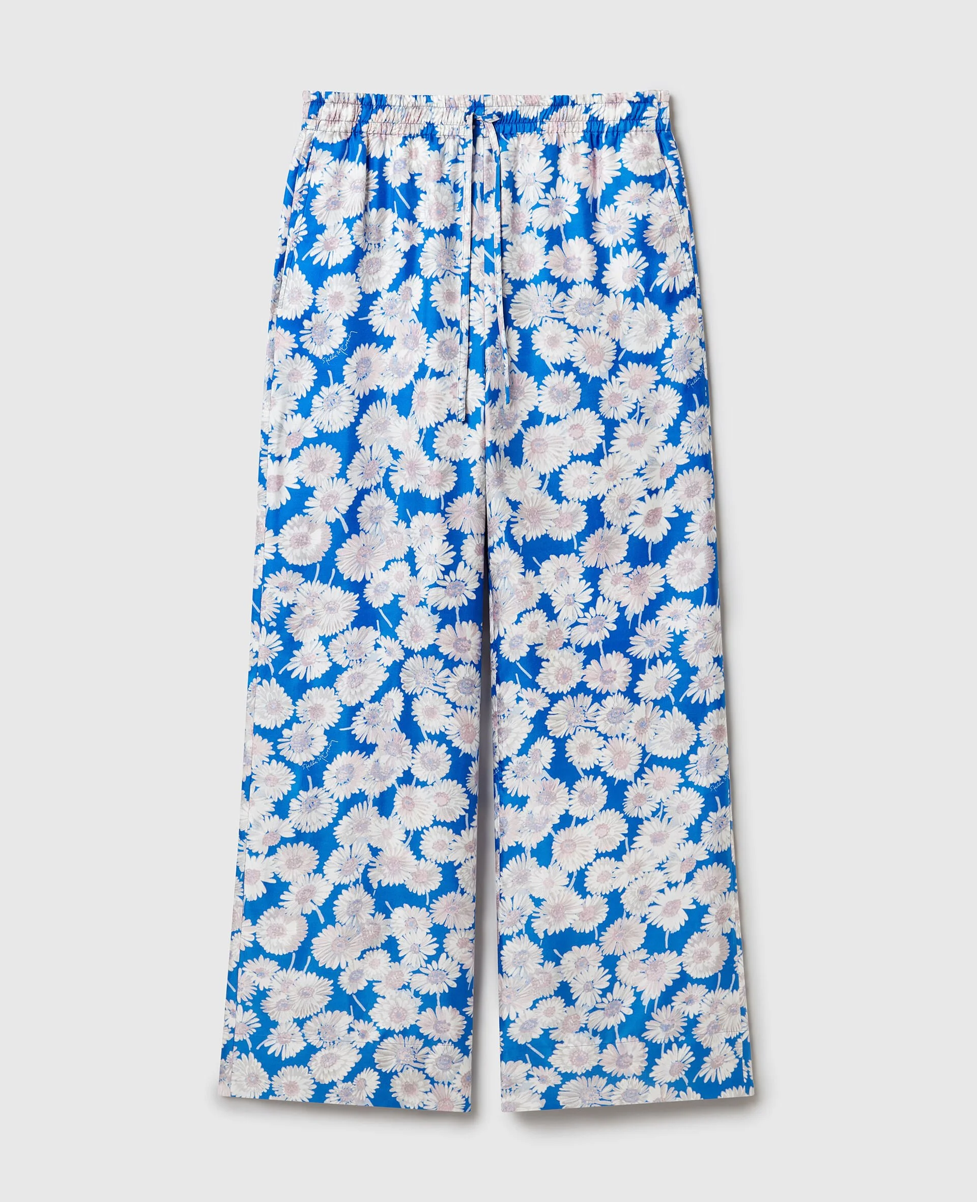 Daisy Print Oversized Trousers - 1
