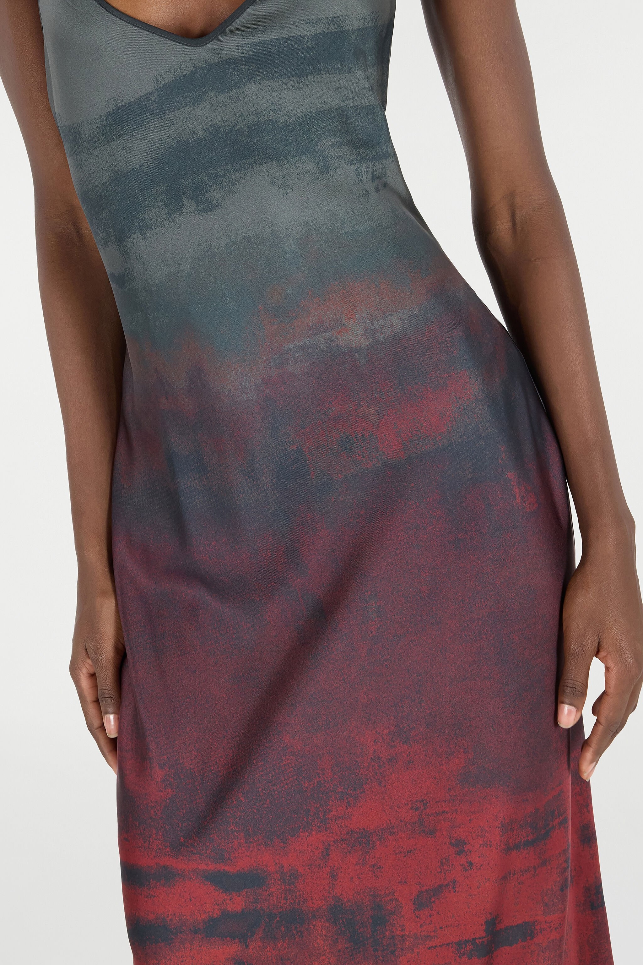 Slip-Style Long Dress with Garment-Dyed Effect - 7