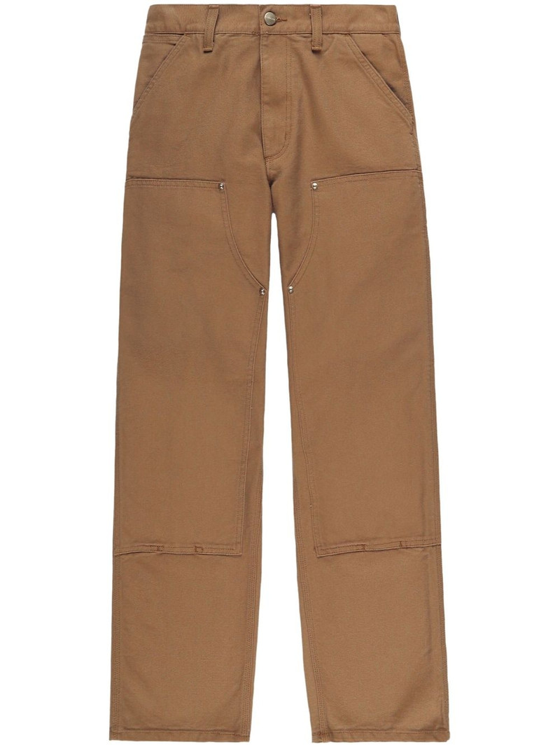 Double Knee straight-leg trousers 1
