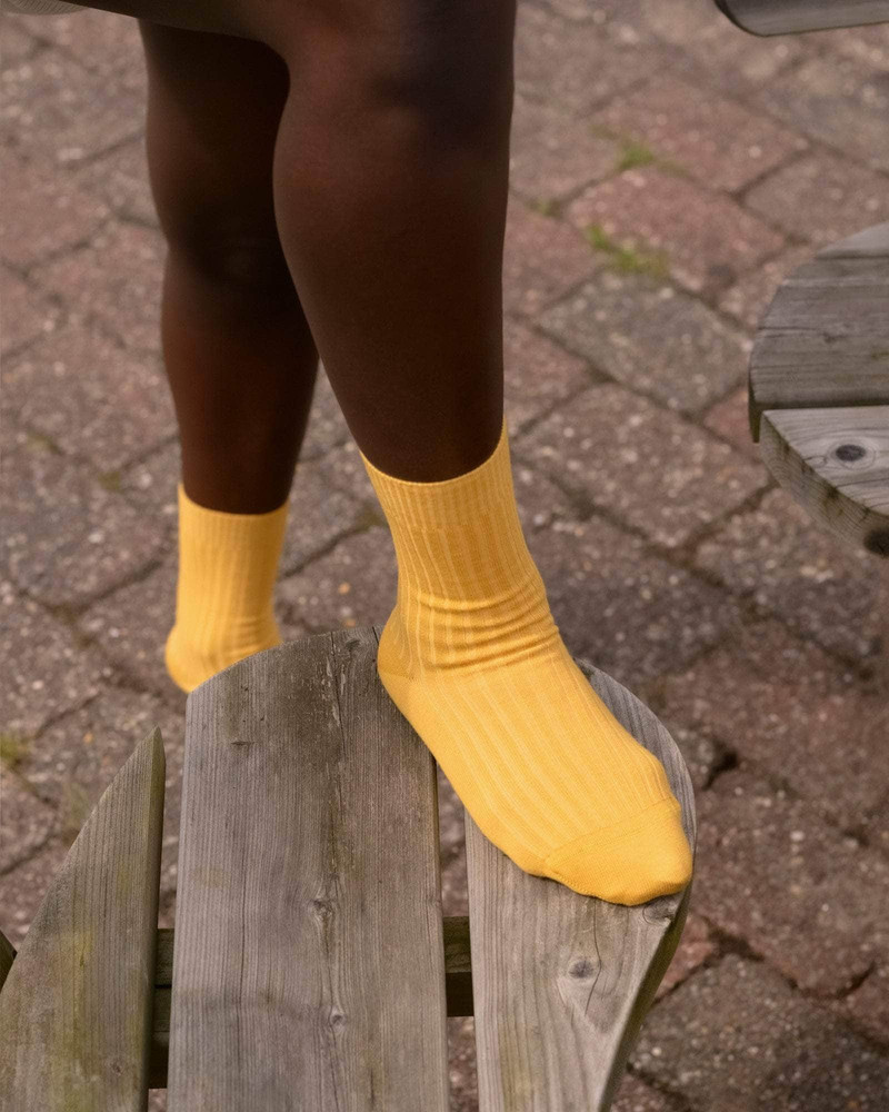 Rib Overankle Socks - Organic Cotton Rib 5