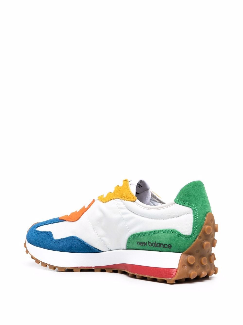 New Balance colour-block panelled low-top sneakers REVERSIBLE