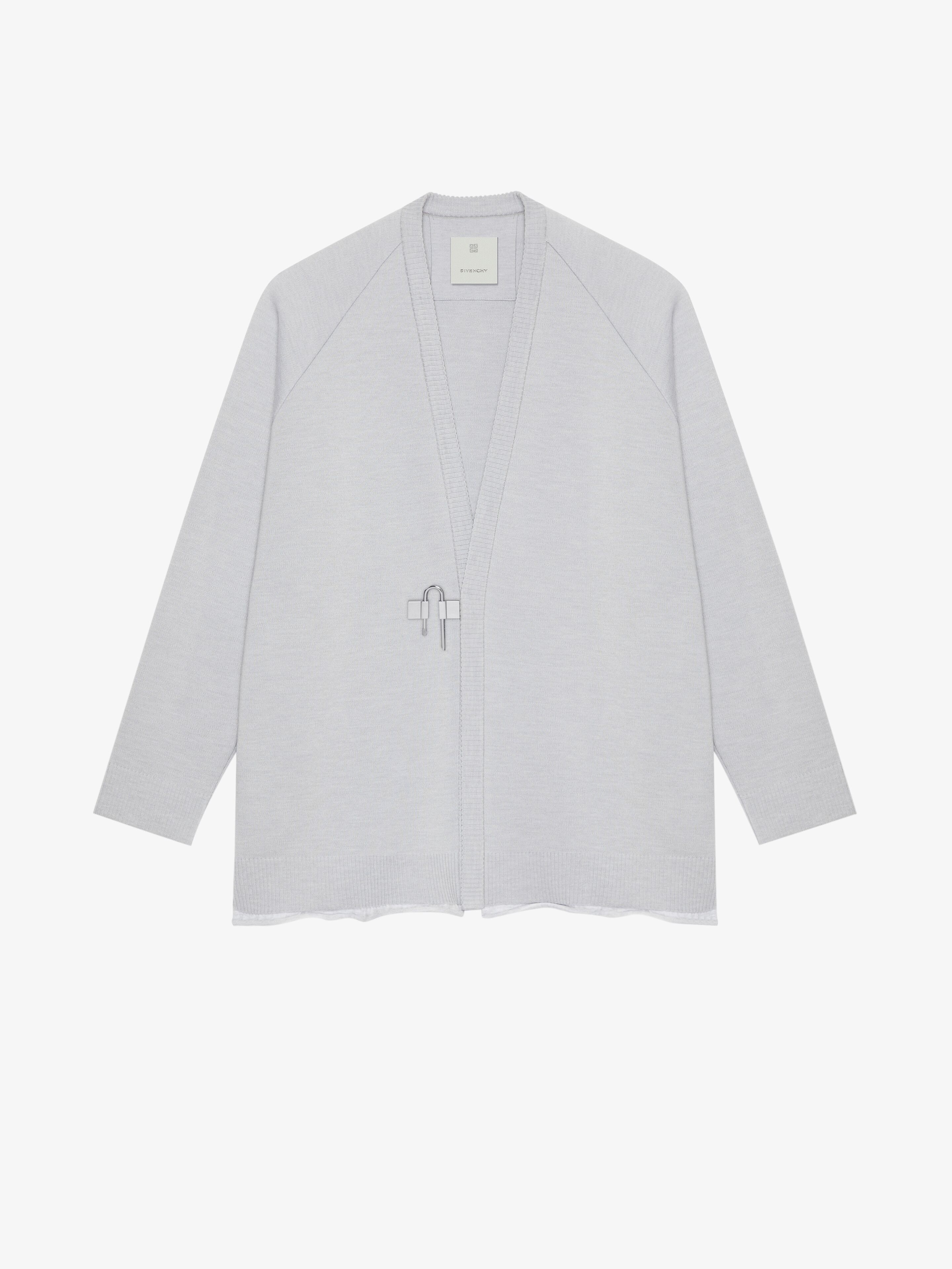 CARDIGAN IN WOOL AND SILK WITH U-LOCK - 1